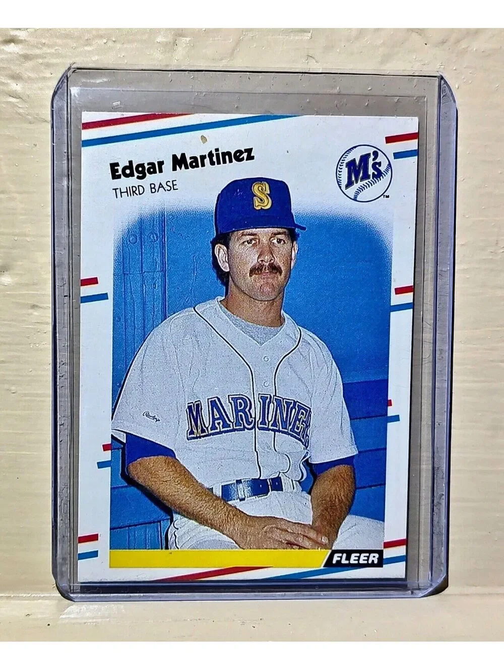 Edgar Martinez 1988 Fleer MLB #378 Baseball Card Seattle Mariners